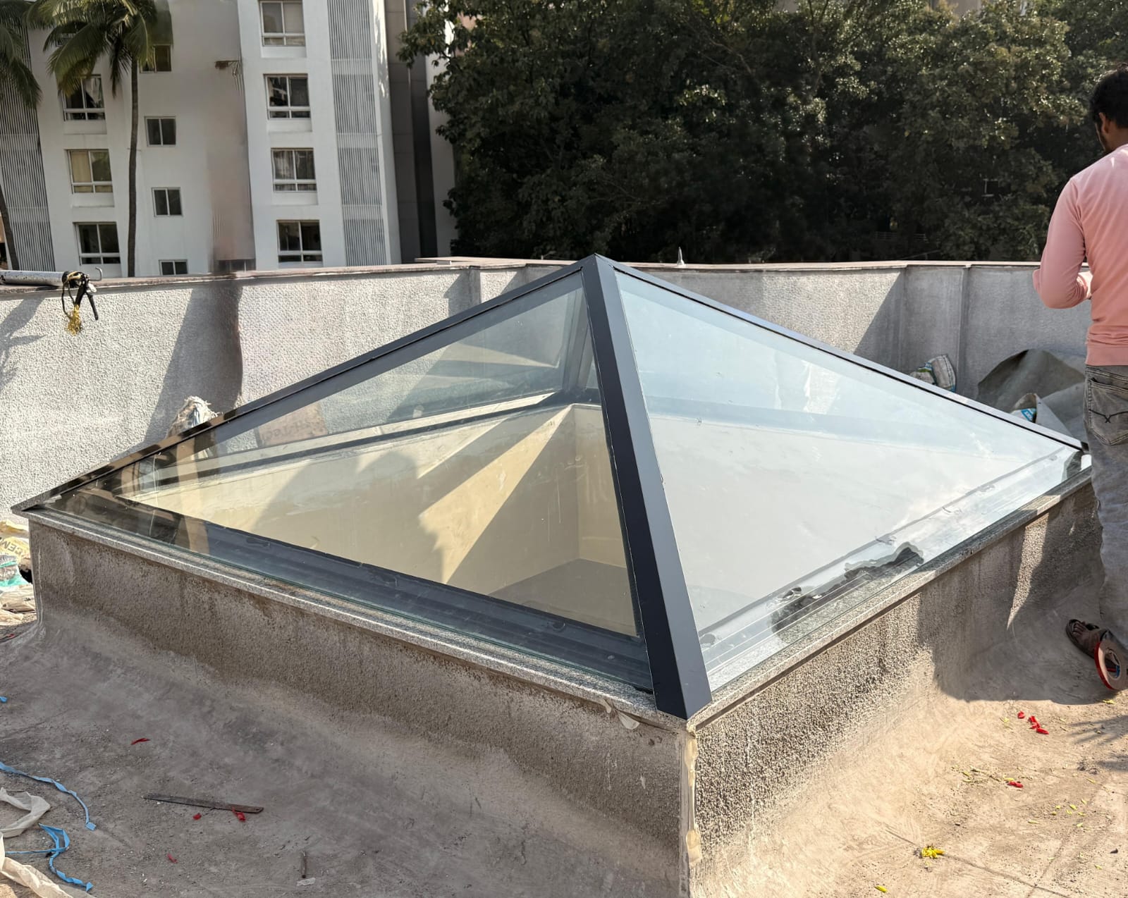 Modern glass interior solution